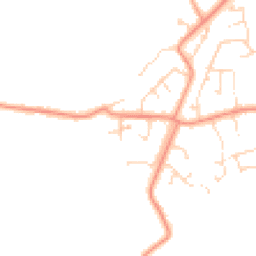 Daytime road noise heatmap for PE24 5QP