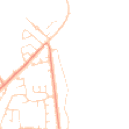 Daytime road noise heatmap for PE24 5QU