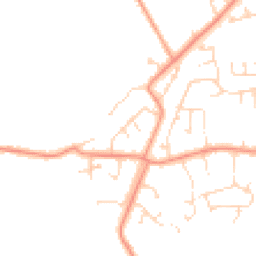 Daytime road noise heatmap for PE24 5RS