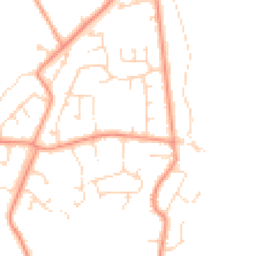 Daytime road noise heatmap for PE24 5SH