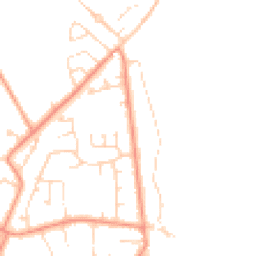 Daytime road noise heatmap for PE24 5SN