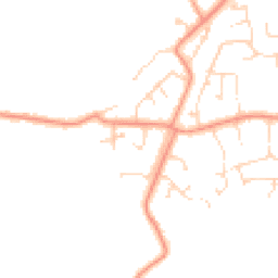 Daytime road noise heatmap for PE24 5SQ