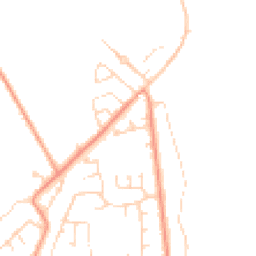 Daytime road noise heatmap for PE24 5SZ