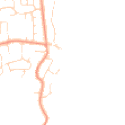 Daytime road noise heatmap for PE24 5TE