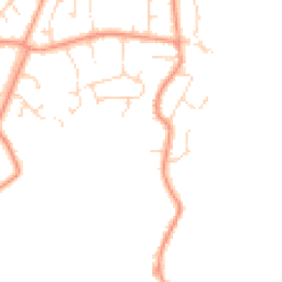 Daytime road noise heatmap for PE24 5UF