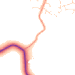 Daytime road noise heatmap for PE24 5UG