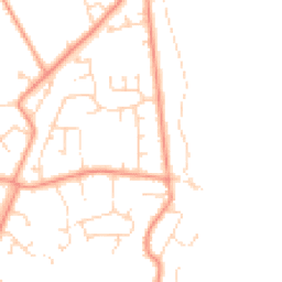 Daytime road noise heatmap for PE24 5UN