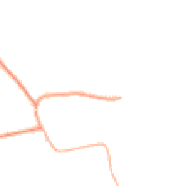 Daytime road noise heatmap for PE24 5XW