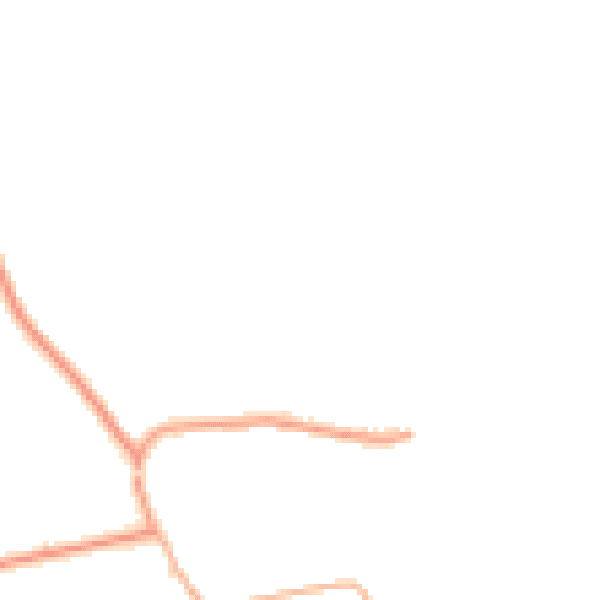 Daytime road noise heatmap for PE24 5YQ