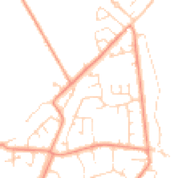 Daytime road noise heatmap for PE24 5YR
