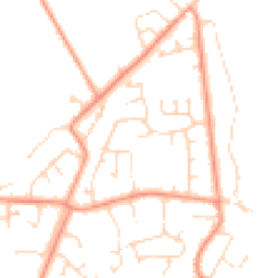 Daytime road noise heatmap for PE24 5YT