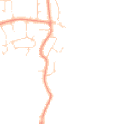 Daytime road noise heatmap for PE24 5YW