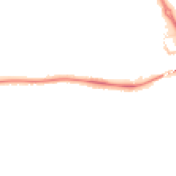 Night-time road noise heatmap for PE3 6DF