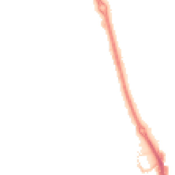 Night-time road noise heatmap for PE3 6EN
