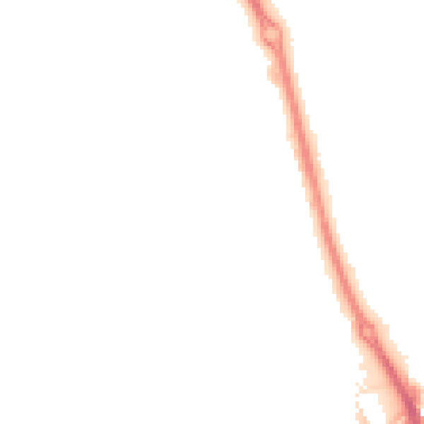 Night-time road noise heatmap for PE3 6ER