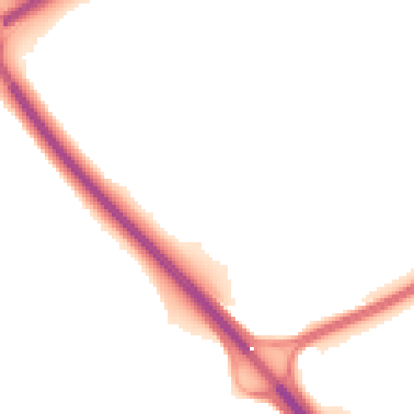 Night-time road noise heatmap for PE3 6FB