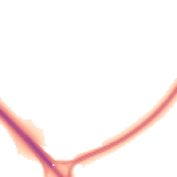 Night-time road noise heatmap for PE3 6LF
