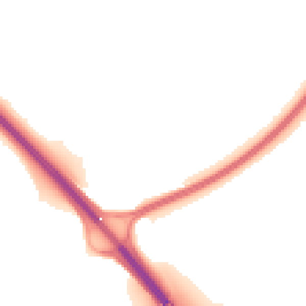 Night-time road noise heatmap for PE3 6SJ