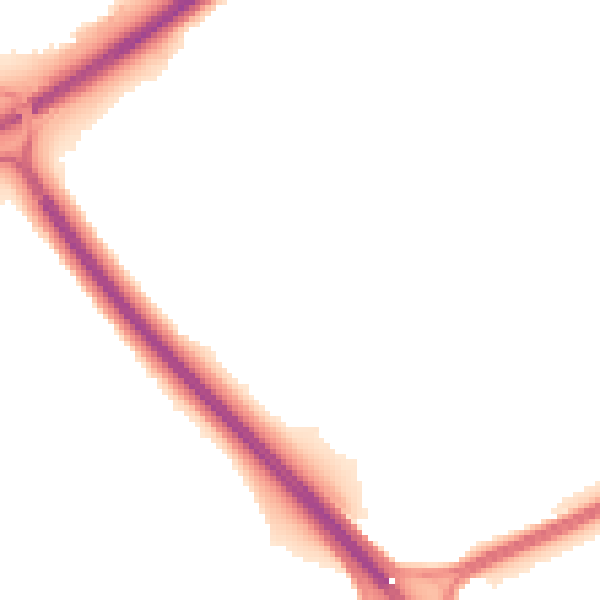 Night-time road noise heatmap for PE3 6SS