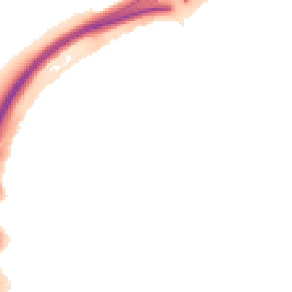 Night-time road noise heatmap for PE3 7JR