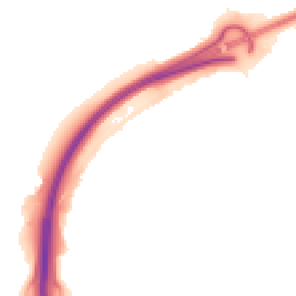 Night-time road noise heatmap for PE3 7LZ