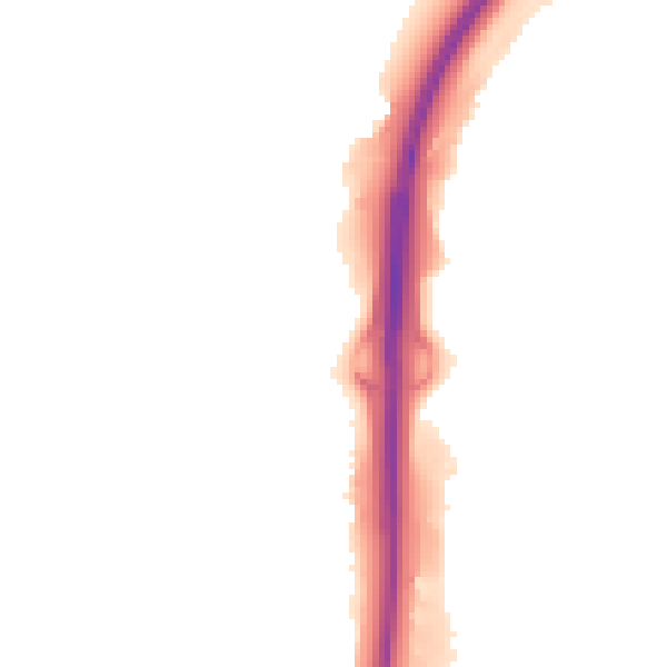Night-time road noise heatmap for PE3 8EA