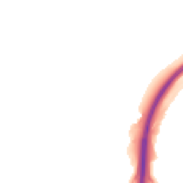 Night-time road noise heatmap for PE3 8EB