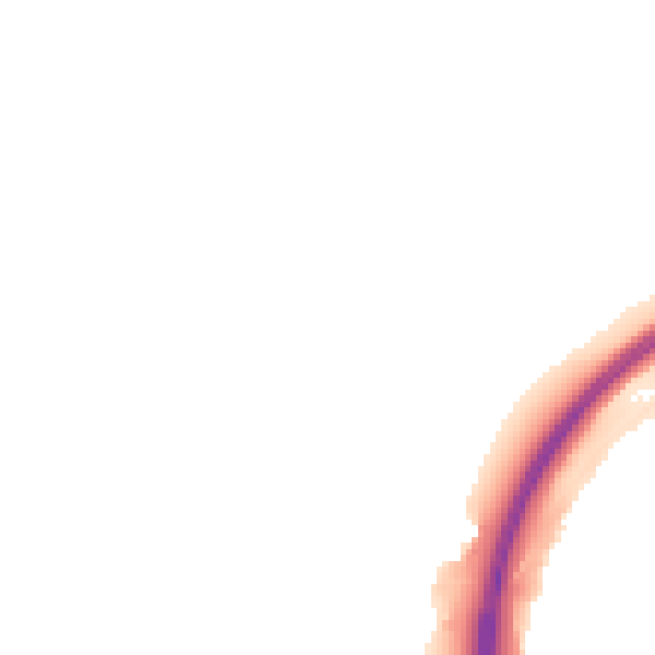 Night-time road noise heatmap for PE3 8EH
