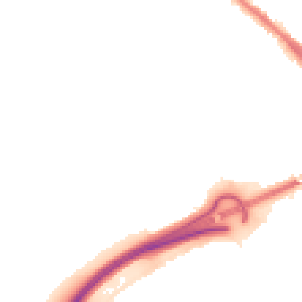 Night-time road noise heatmap for PE3 8EQ