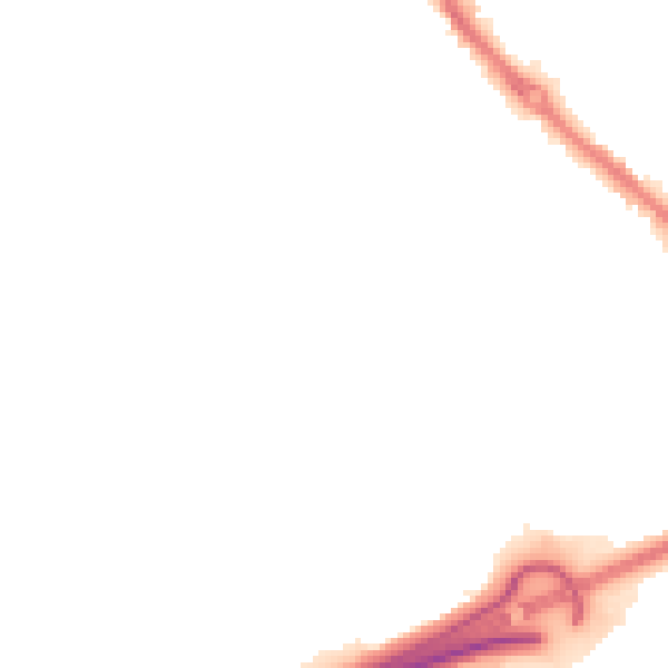 Night-time road noise heatmap for PE3 8QA