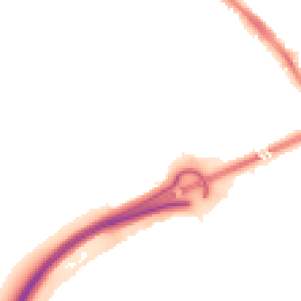 Night-time road noise heatmap for PE3 8RA