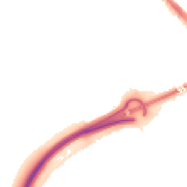 Night-time road noise heatmap for PE3 8RG