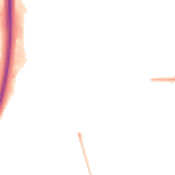Night-time road noise heatmap for PE3 9UE
