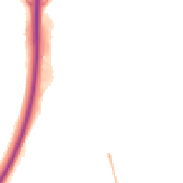 Night-time road noise heatmap for PE3 9UW