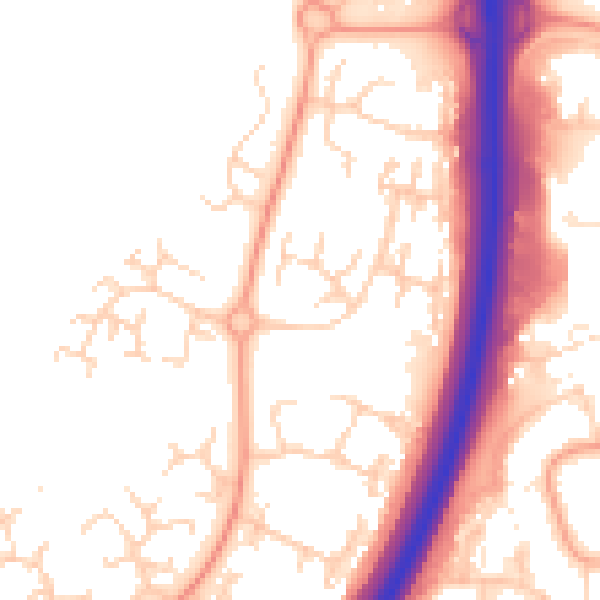 Daytime road noise heatmap for PE3 9XL