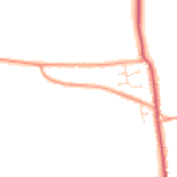 Daytime road noise heatmap for PE32 1AB