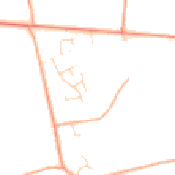 Daytime road noise heatmap for PE32 1AX