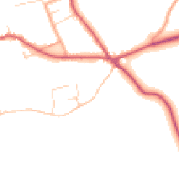 Daytime road noise heatmap for PE32 1FR