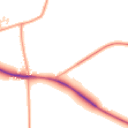 Daytime road noise heatmap for PE32 1HH