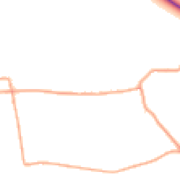Daytime road noise heatmap for PE32 1JL