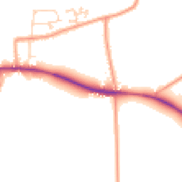 Daytime road noise heatmap for PE32 1NP