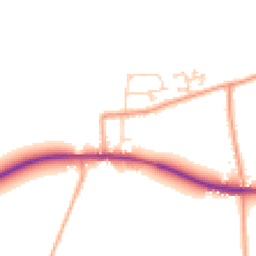 Daytime road noise heatmap for PE32 1NS