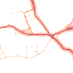 Daytime road noise heatmap for PE32 1PF