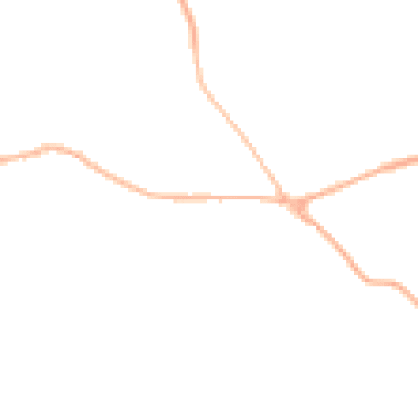 Night-time road noise heatmap for PE32 1PF