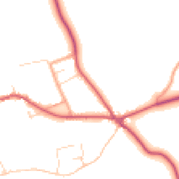 Daytime road noise heatmap for PE32 1QA