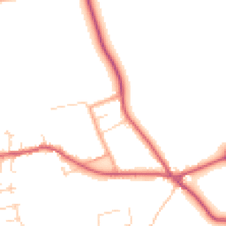 Daytime road noise heatmap for PE32 1QH
