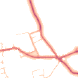 Daytime road noise heatmap for PE32 1QU