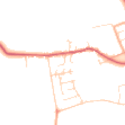 Daytime road noise heatmap for PE32 1QW