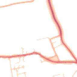 Daytime road noise heatmap for PE32 1QX