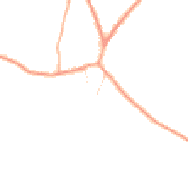 Daytime road noise heatmap for PE32 1SJ
